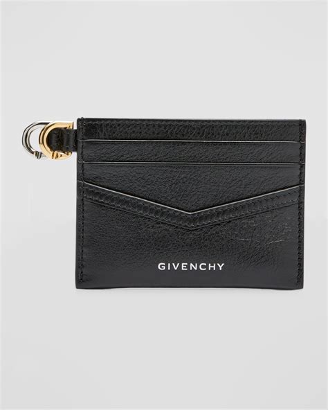 givenchy leather bifold cardholder|Voyou card holder in leather .